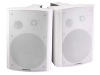 Monoprice 107496 8-Ohm Active Wall Mount Speakers, White (Pair)