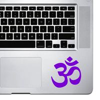 StickAny Palm Series Om Zen Logo Sticker for MacBook Pro, Chromebook, and Laptops (Purple)