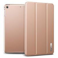 Infiland iPad Mini 3 Case, Ultra Slim Tri-Fold Shell Case Cover Compatible with Apple iPad Mini 3 (Auto Wake/Sleep), Rose-gold
