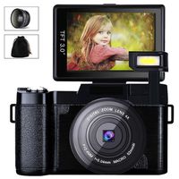 Video Camera Camcorder, Weton FHD 1080P Digital Camera Camcorder 24.0MP 3.0 Inch Flip Screen Vlogging Camera for YouTube Mini Camcorders with Wide Angle Lens and Flash Light (Two Batteries Included)