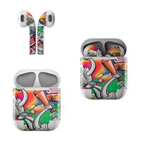 Skin Decals for Apple AirPods - Robot Beatdown - Sticker Wrap Fits 1st and 2nd Generation