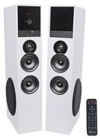 Tower Speaker Home Theater System+8" Sub for Samsung Q7C Television TV-White