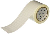 Brady THT-12-533-10 Label, Removable Polyester, 0.437" H x 0.500" W, White, 10000/Roll (Pack of 10000)