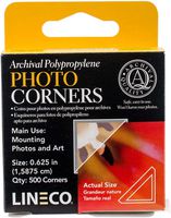 Lineco Infinity Archival Clear Photo Corners pack of 500