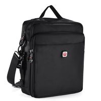 Soperwillton Vintage Multifunction Shoulder Bag Business Messenger Bag Ipad Bag Work Field Bag