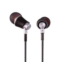 SIVGA M005 Premium Genuine Wood in-Ear Earbud Hi-Fi Noise-isolating Stereo Earphones with 3 Size Silicone Ear Tips + Storage Bag