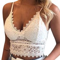 KANGMOON Women Lingerie Corset Lace Flowers Bralette Bralet Bra Tank Cami Crop Underwear