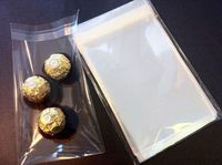 500Pcs 4x6 Inch Clear Small Cello/Cellophane Bags Treat Bag OPP Plastic Packing Bag with Adhesive Closure for Bakery, Candy, Soap, Cookie, Gift Bag, Party Favors Poly Bags