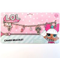 Pink LOL Doll Metal Charm Bracelet for Gift Party Favors etc (Pink LOL Doll (Metal))