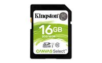 Kingston Canvas Select 16GB SDHC Class 10 SD Memory Card UHS-I 80MB/s R Flash Memory Card (SDS/16GB)