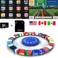 Quanmin Newest GPS Map Card 8Gb SD/TF Card USA Canada Mexico For GPS Navigation Map Updates GPS Software Wince system