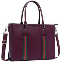 Briefcase-for Women,Contrast Color 15.6 Inch-Laptop-Bag,Perfect Womens-Work-Bag-for Teacher-College-Office Worker(Burgundy)