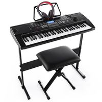 Joy 61-Key Electronic Keyboard Pack for Beginners, with Stand, Stool,Headphones and Power Supply (JK-61-KIT)