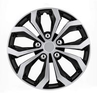 Pilot Automotive WH553-17S-BS Black/Silver 17 Inch 17" Spyder Performance Wheel Cover (Pack of 4)