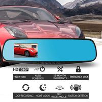 2020 New 1080P HD Car Dash Camera Vehicle Front DVR Lens Video Recorder (Black)