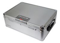 Vaultz VZ01209 Locking Digital Dorm Chest, Secure Valuables, Digital Combination Lock, Back-up Key, Tether, 13.4 x 6.25 x 19 Inches, Silver Aluminum