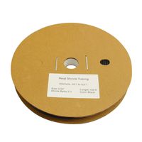 BLACKHORSE-RACING 100 Feet/30 Meter 3/32 inch/2.4mm I.D Polyolefin 2:1 Heat Shrink Tubing Tube Cable Black