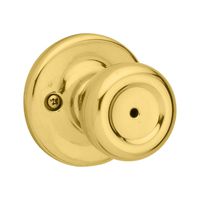 Kwikset 93001-876 Kwikset Mobile Home Bed & Bath Knob in Polished Brass