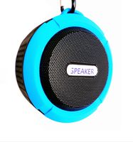 Biksi B8 Professional Bluetooth Speaker with Built in Carabiner and Suction Cup, Waterproof, Wireless Supported Speaker with Multi Function uses for Indoor/Outdoor uses. Color :Blue