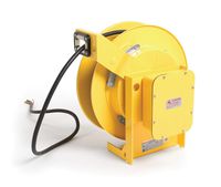 Woodhead 92544AN Cable Reel with Cable - NEMA 3 Spring Powered Reel with 10/4 SOW, 50ft. Cord, 20A, 4lb. Retraction Weight, Collector Ring