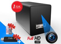 Eyecontik Spy Camera Charger - Free Micro SD Card Included - Hidden Camera - Spy Cam - Nanny Cameras - Hidden Security Camera - Mini Camera - Wall Charger - Small Camera - Surveillance Camera Full HD