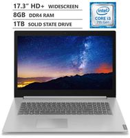 2019 Newest Lenovo Ideapad L340 17.3" HD+ TN Anti-Glare Widescreen Laptop, Intel Core i3-8145U Processor up to 3.9GHz, 8GB RAM, 1TB Solid State Drive, HDMI, Wireless-AC, Bluetooth, Windows 10, Grey