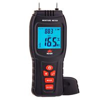 NoCry Digital Moisture Meter - Water Leak Detector and Thermometer for Wood & Building Materials, Battery and Replacement Electronic Probes Included