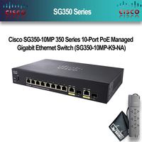 Cisco SG350-10MP 350 Series 10-Port PoE Managed Gigabit Ethernet Switch (SG350-10MP-K9-NA)+ PowerStrip