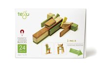 24 Piece Tegu Magnetic Wooden Block Set, Jungle