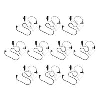10 Pack Maxtop ASK4032-H1 2-Wire Acoustic Ear Tube Surveillance Kit for Hytera BR250 Relm PD502