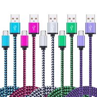 Micro USB Cable, CableLovers 5 Pack 6FT Durable Nylon Braided Fast Android Charger Cord Compatible Samsung Galaxy J7/S7 Edge/S7/S6 Edge/S6, Note 5/4, LG K30 G4 Stylo 3/3 Plus, BlackBerry, Android