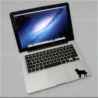 Laptop - Golden Retriever Dog pet Apple Cute Decal - Matte Black Skins Stickers