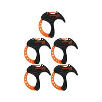 Cable Cuff PRO (5 Pack: 5x Small 1 Inch Diameter) Adjustable, Reusable, Cable Tie Replacements for Extension Cords or Electronics