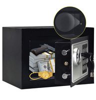 JUGREAT Safe Box with Induction Light,Electronic Digital Securit Safe Steel Construction Hidden with Lock，Wall or Cabinet Anchoring Design for Home Office Hotel BusinessGun Passport Cash Money