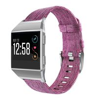 OenFoto Sport Bands Compatible Fitbit Ionic, Adjustable Nylon Wristband Replacement Watch Band Strap Accessory Bracelet for Fitbit Ionic Smart Watch, Large Small