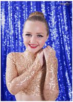 -Photo Booth Wedding Props-Sequin Fabric Backdrops Sweets for Weddings Party Curtains Decorations-2FTx7FT (Royal Blue)