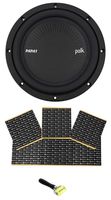 Polk Audio MM842SVC 8" 900 Watt SVC 4-Ohm Car/Marine Audio Subwoofer Sub+Rockmat