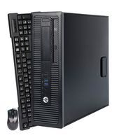 HP Elitedesk 800 G1 Small Form Factor Refurbished Standard PC - Intel Core i5-4570 3.20GHz, 8GB RAM, SATA 3.5" 1TB HDD, DVD-ROM, Windows 10 Pro 64-Bit - WiFi