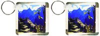 3dRose Machu Picchu - Key Chains, 2.25 x 4.5 inches, set of 2 (kc_53122_1)