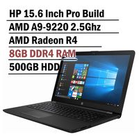 Hp 15.6 Inch HD Thin and Light Laptop ( 7th Gen AMD A6-9220 2.5Ghz APU, 8GB DDR4 Memory, 500GB HDD, Wireless AC, HDMI, Bluetooth, WIndows 10)