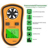 Qotone Digital Anemometer Wind-Speed Gauge Meter LCD Handheld Airflow Windmeter Thermometer (2)