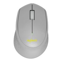 Logitech M330 Silent Plus Wireless Mouse - Enjoy Same Click Feel with 90% Less Click Noise, 2 Year Battery Life, Ergonomic Right-hand Shape for Computers and Laptops, USB Unifying Receiver, Gray