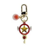 Wildforlife Anime Cardcaptor Sakura Clear Card Cute Keychain (Star Wand I)
