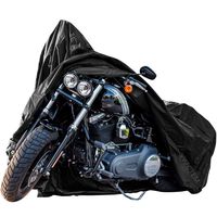 New Generation Motorcycle cover ! XYZCTEM All Weather Black XXXL Large Waterproof Outdoor Protects Fits up to 118 inch for Harley Davidson, Honda, Suzuki,Yamaha and More