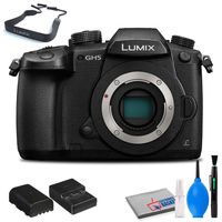 Panasonic Lumix DC-GH5 Mirrorless Micro Four Thirds Digital Camera (Body Only) with Cleaning Kit