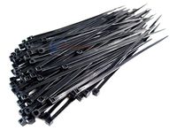 7 Inch Black Heavy Duty Tensile Nylon Cable Zip Tie Car House Audio 1000 Pack