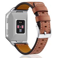 Hotodeal Band Compatible with Ionic Genuine Leather Bands, Classic Leather Replacement Accessory Strap Smart Watch, Women Men Small Large