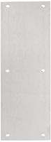 Rockwood 70B.32D Stainless Steel Standard Push Plate, Four Beveled Edges, 15" Height x 3-1/2" Width x 0.050" Thick, Satin Finish