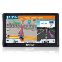 GPS Navigation for car (7 inch/8GB) NAVRUF Vehicle GPS Navigation System with Built-in Lifetime Maps,FM Car Navigation and Spoken Turn-by-Turn Directions