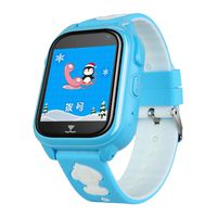 Kids Smart Watch Phone with GPS Tracker Free SIM Card 1.5'' Touch Screen IP68 Waterproof Two-Way Call SOS Voice Chat Camera Smartwatches for 4-12 Girls Boys Birthday Gift Compatible Android iOS (Blue)